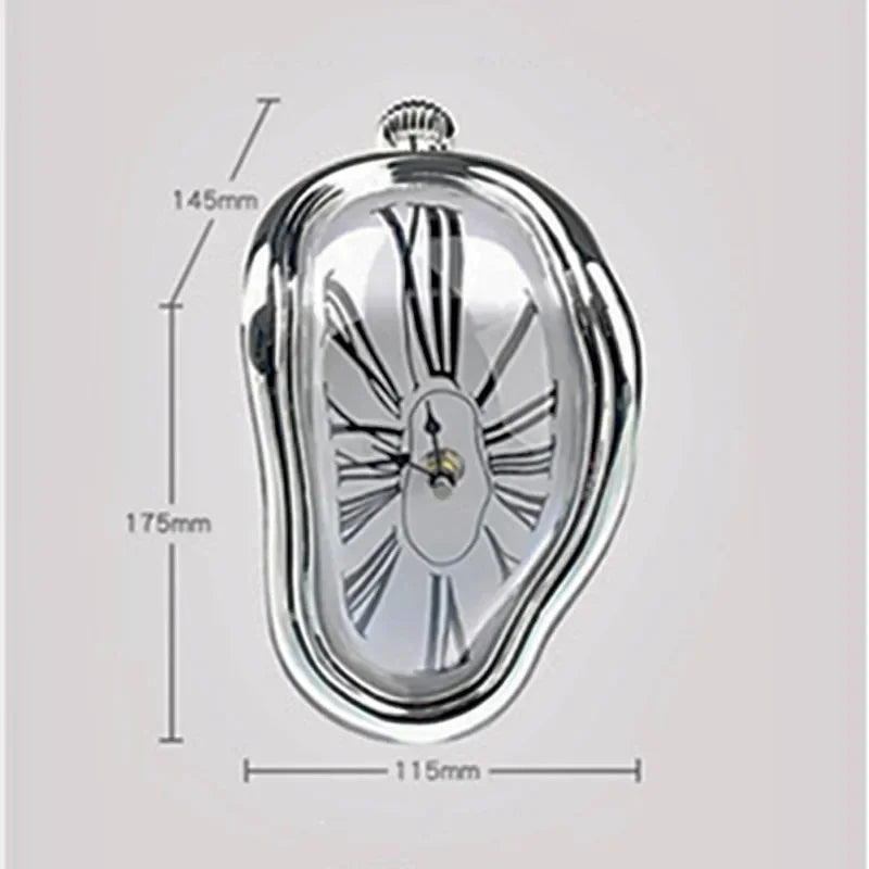 Horloge Mural Effet Fonte Rétro Silencieuse Décoration Originale