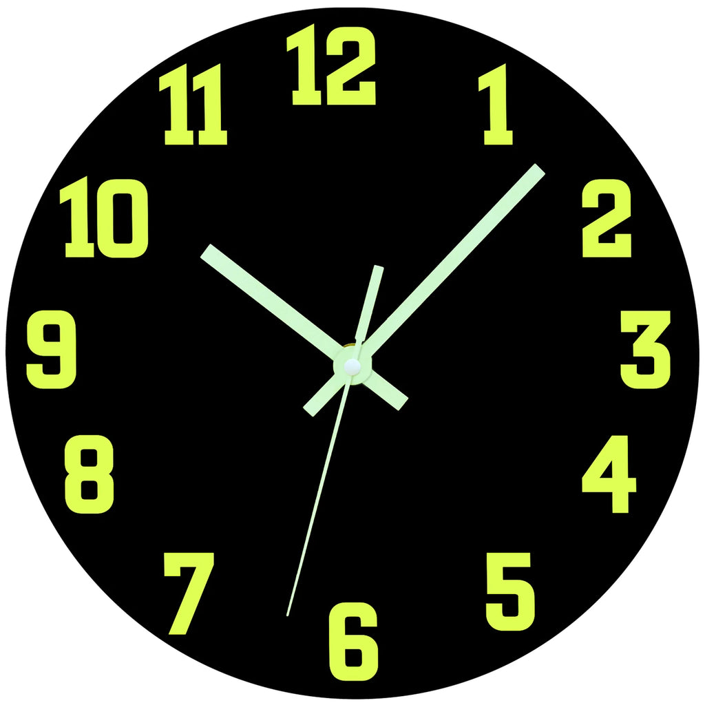 Horloge Mural Bois Lumineuse Silencieuse Design Chambre