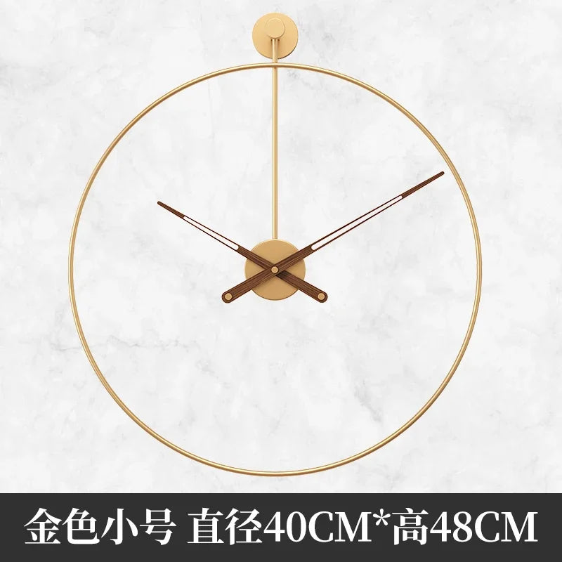 Horloge Murale Métal Industrielle Silencieuse Grande Sans Perçage