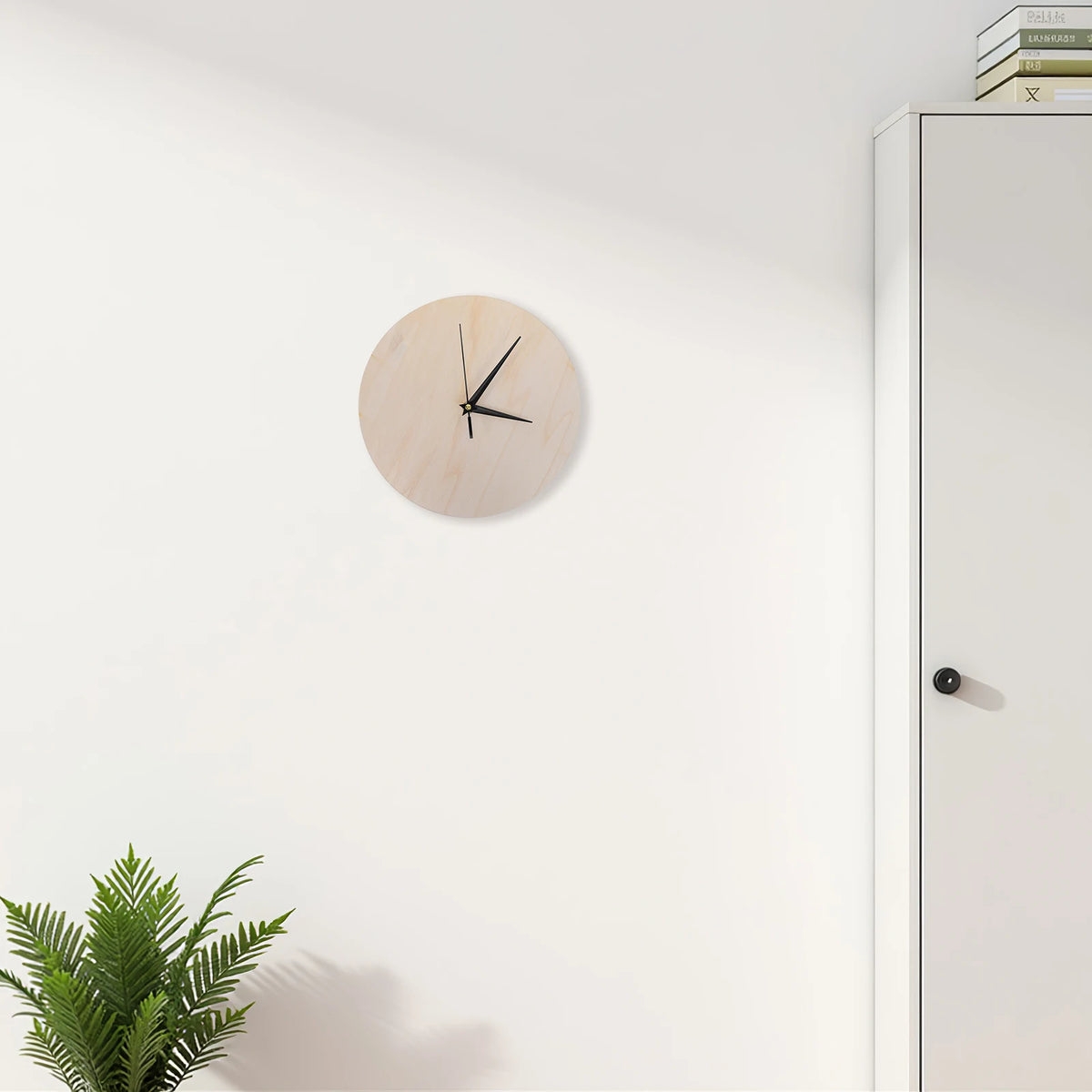 Horloge Mural Bois DIY Rétro Minimaliste Décorative
