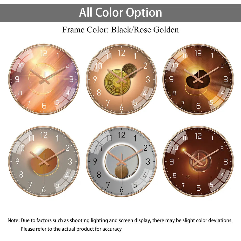 Horloge Mural Luxe Silencieuse Moderne Design Maison