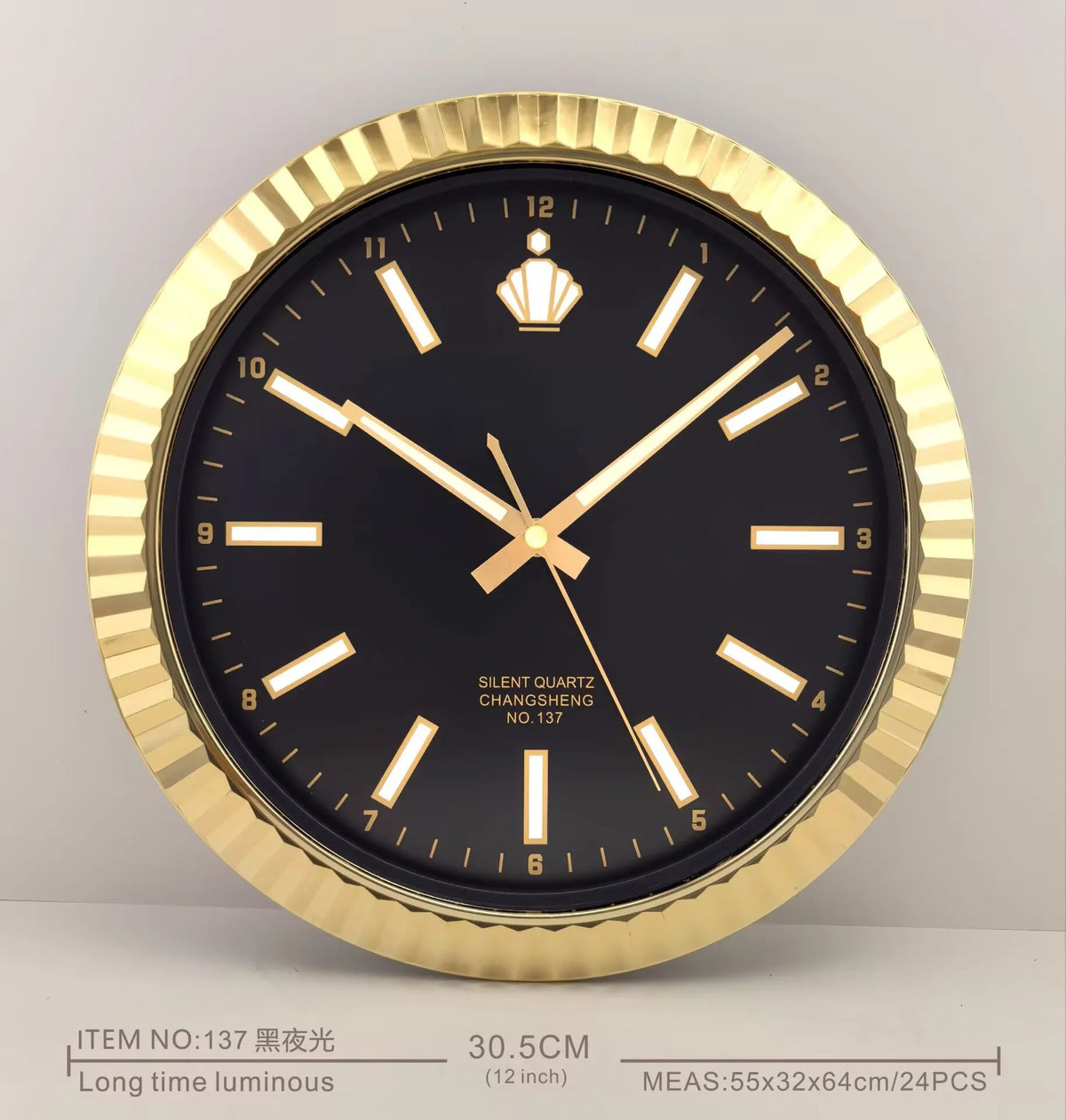 Horloge Mural Design Moderne Luxe Silencieuse Créative