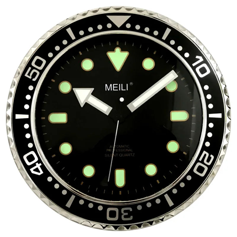 Horloge Mural Design Moderne Luxe Silencieuse Water Ghost