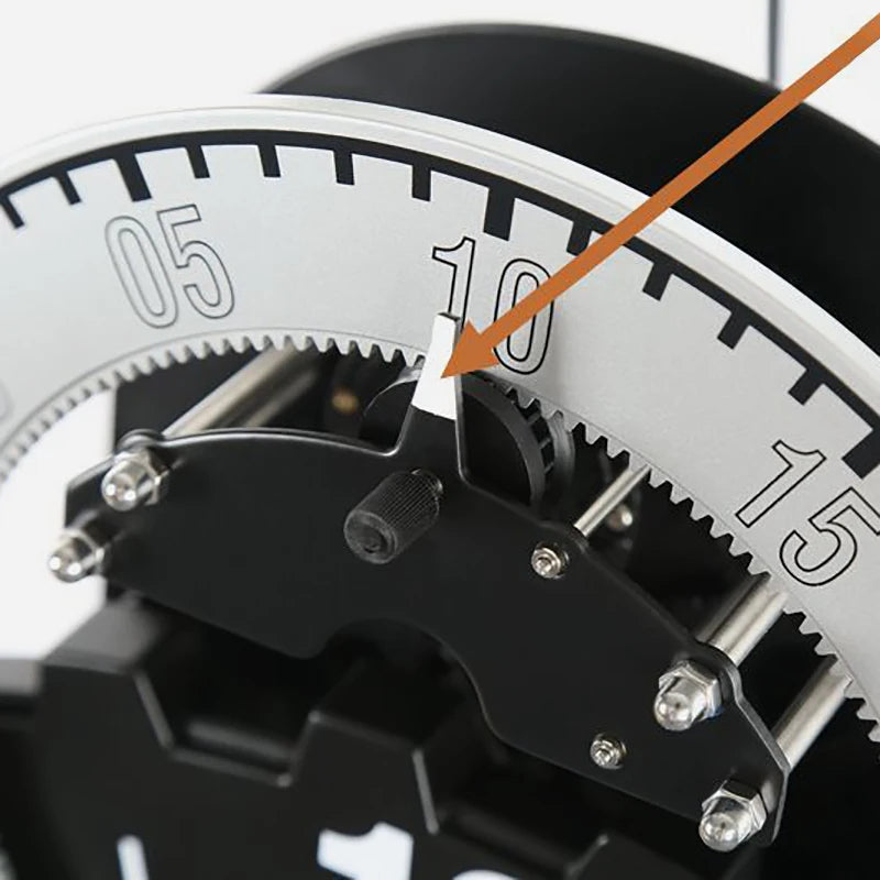 Horloge Mural Engrenage Métal Noir Industrielle Moderne Silencieuse