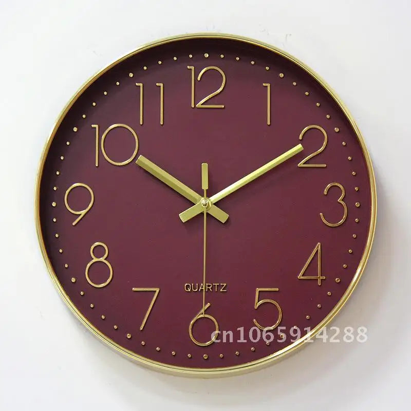 Horloge Mural Digitale 3D Ronde Minimaliste Décoration