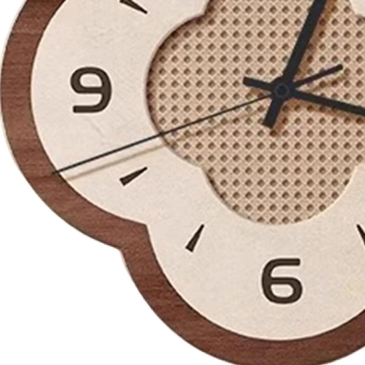 Horloge Mural Cadre Bois Silencieuse Décoration Maison