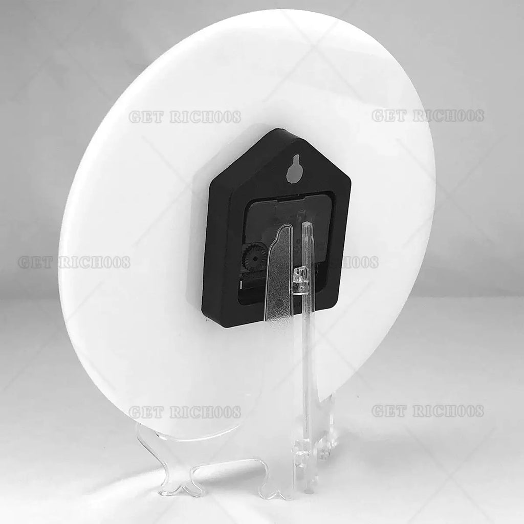 Horloge Murale Ronde Moderne Silencieuse Papillon Vert