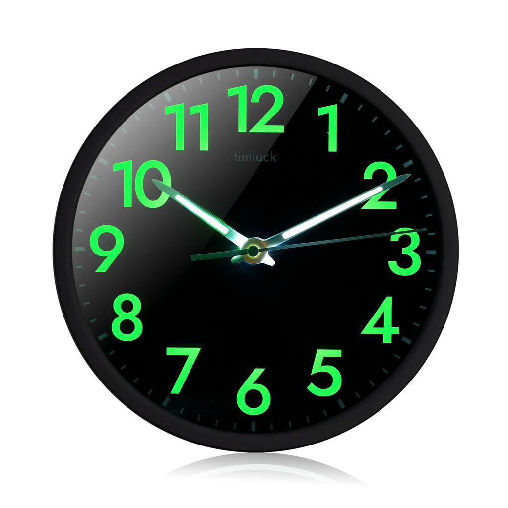 Horloge Mural LED Silencieuse Automatique Luminosité Réglable