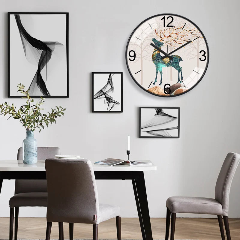 Horloge Mural Design Nordique Luxe Salon Chambre Moderne