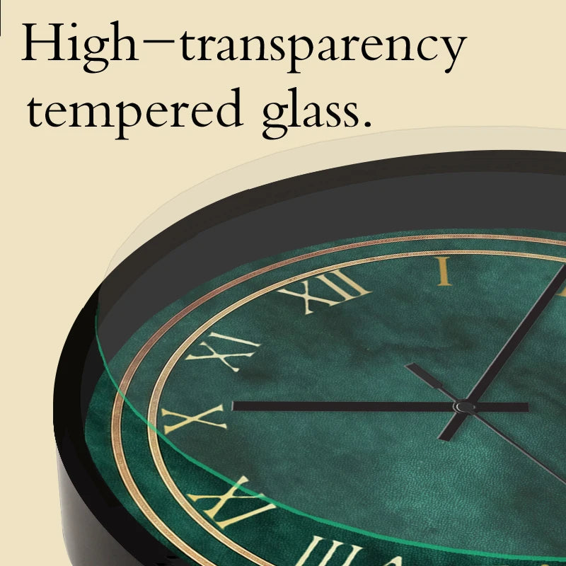 Horloge Mural Vintage Verte Dessin Animé Silencieuse Enfants