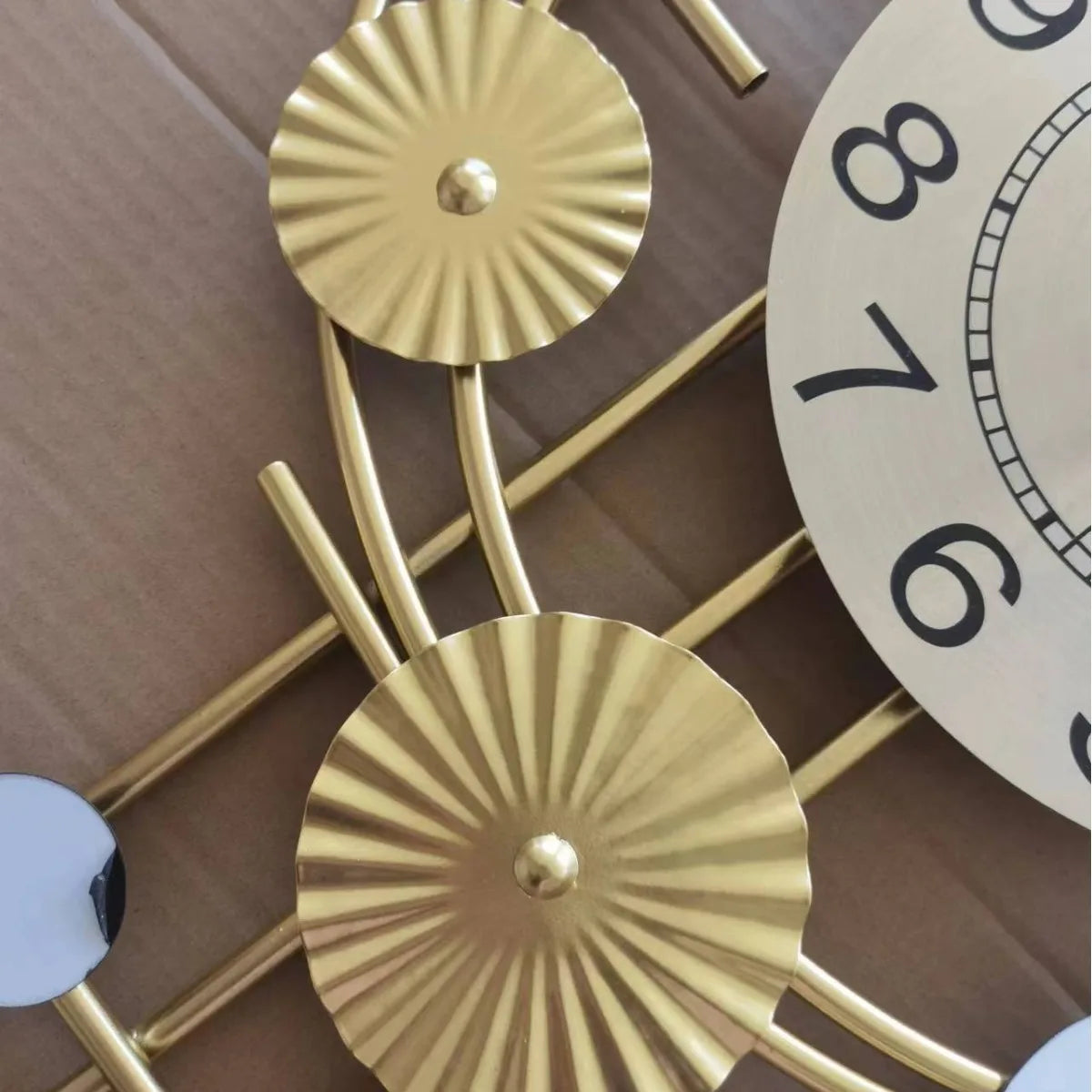 Horloge Murale Grande Fer Forgé Européenne Silencieuse Salon