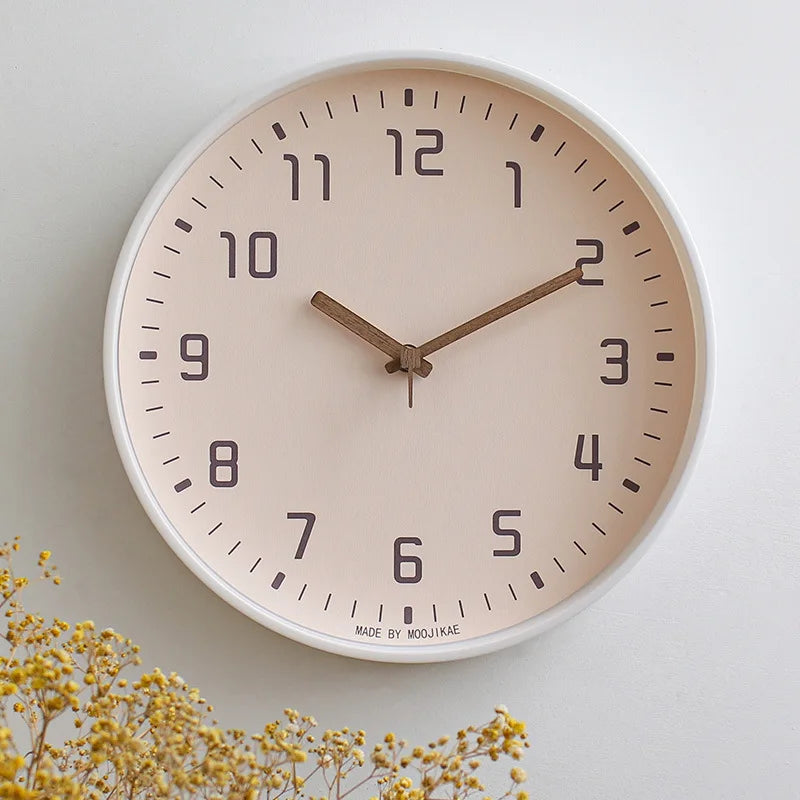 Horloge Mural Nordique Minimaliste Silencieuse Design Instagram
