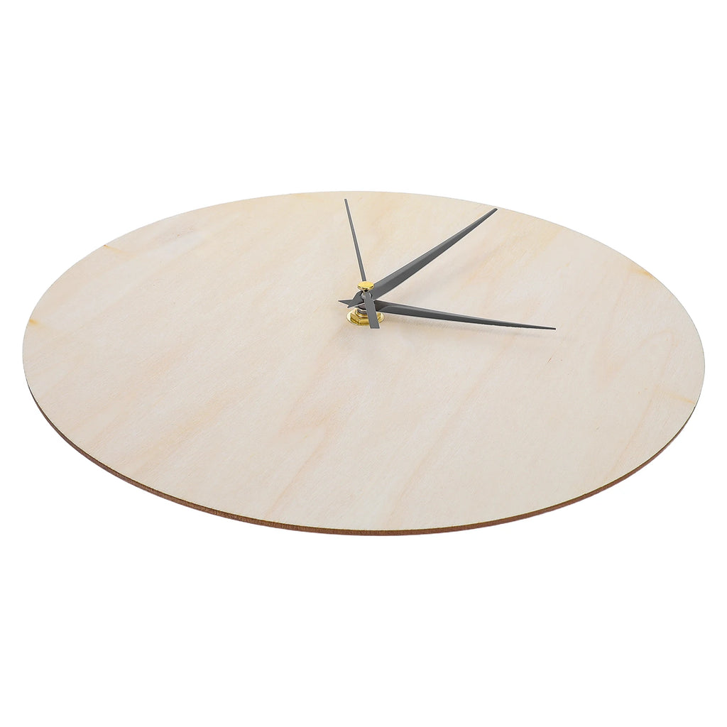 Horloge Mural Bois Rond Vierge DIY Enfants Peinture