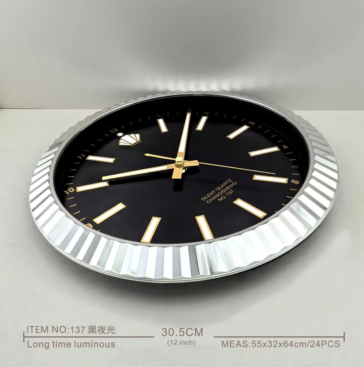 Horloge Murale Design Moderne Silencieuse Luxe Créative