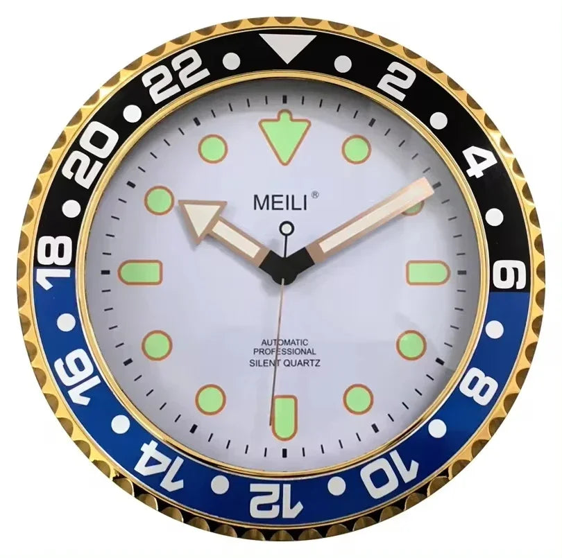 Horloge Murale Moderne Silencieuse Quartz Luxe Salon