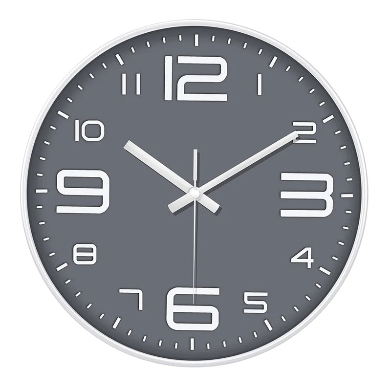 Horloge Mural Grande Moderne Digitale Silencieuse.