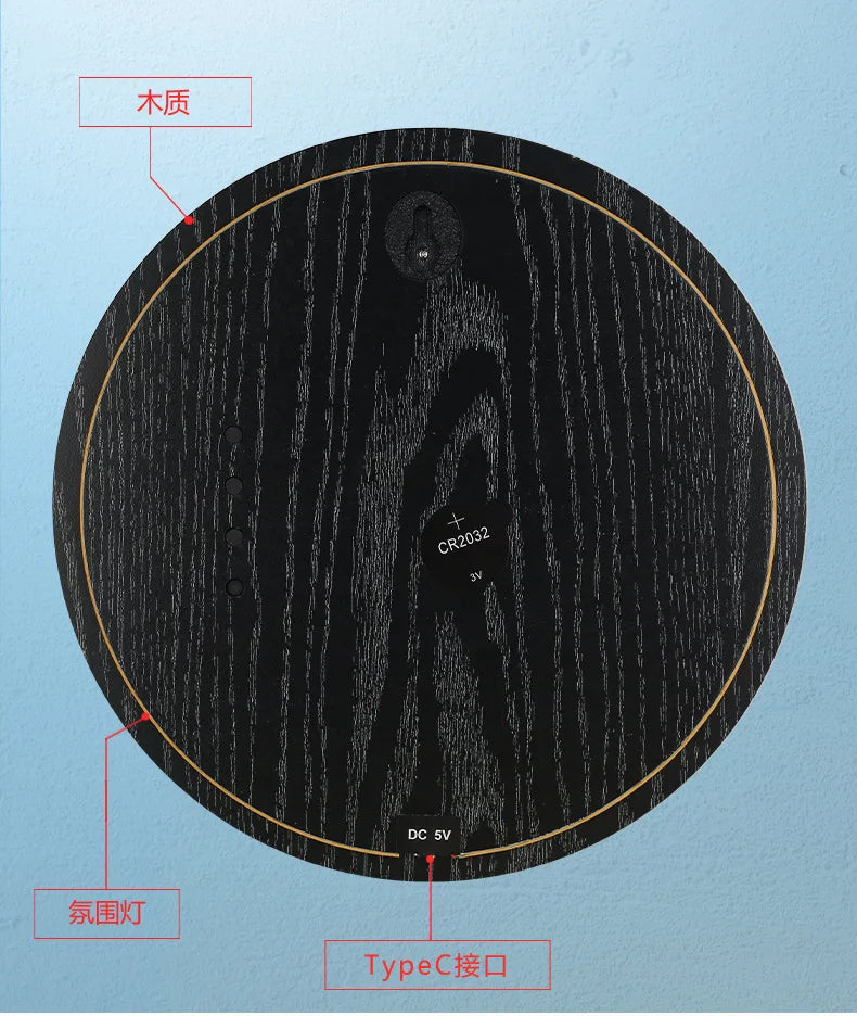 Horloge Mural LED Digitale Mars Calendrier Température