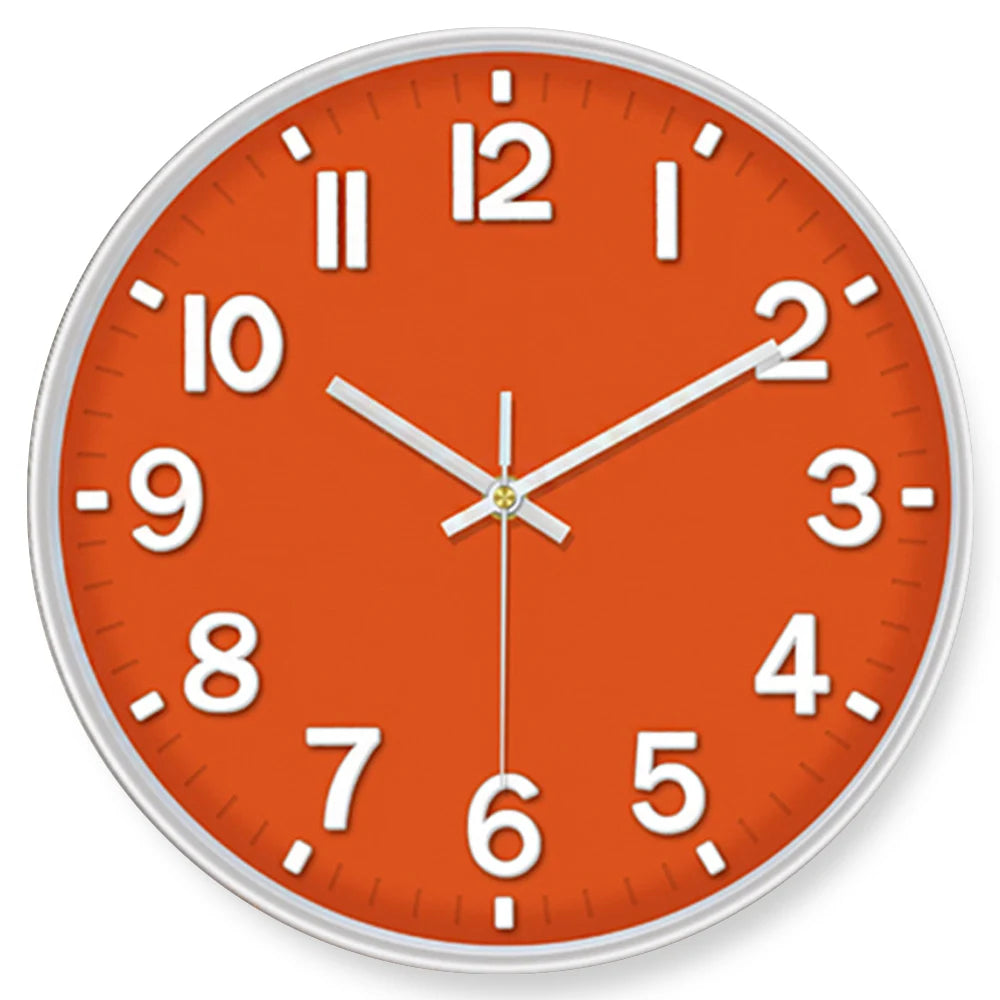 Horloge Murale Moderne Silencieuse Analogique Quartz 3D