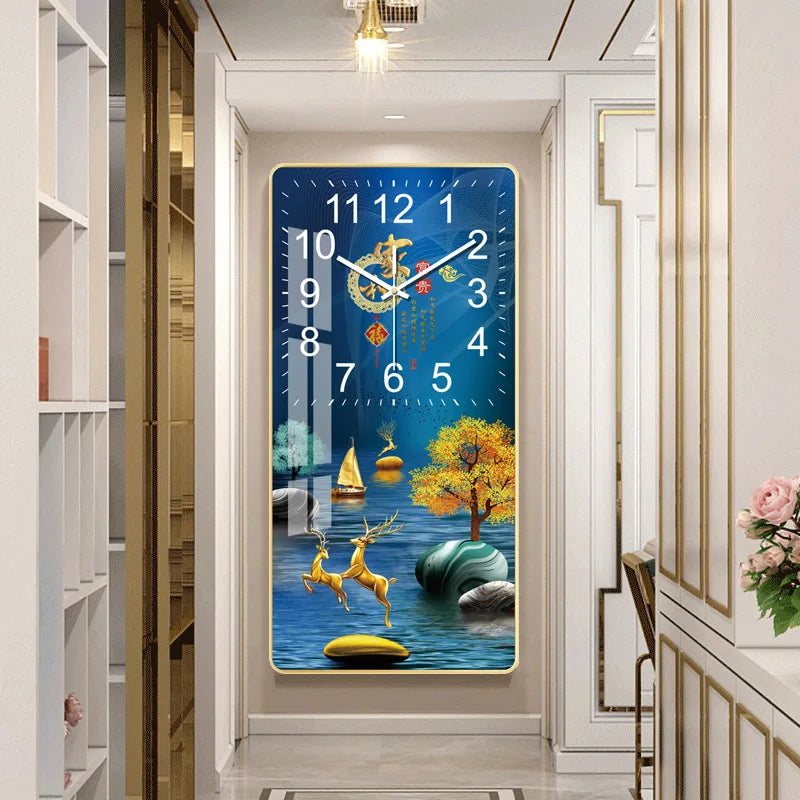 Horloge Murale Moderne Grande Affichage LCD Design