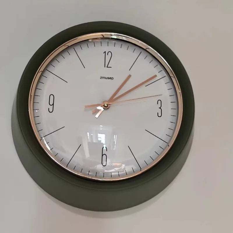 Horloge Mural Silencieuse Vintage Luxe Salon Chambre