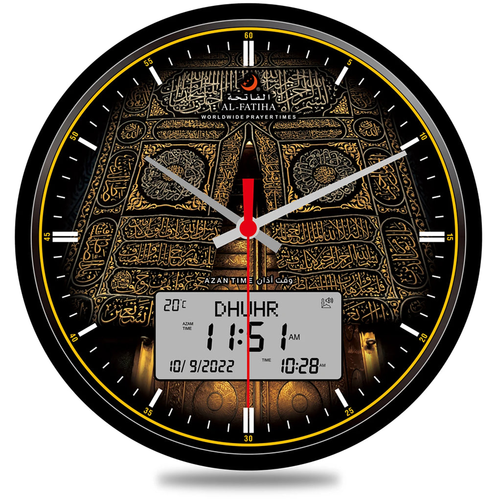 Horloge Murale Azan Digitale Musulmane Prières Hégirien