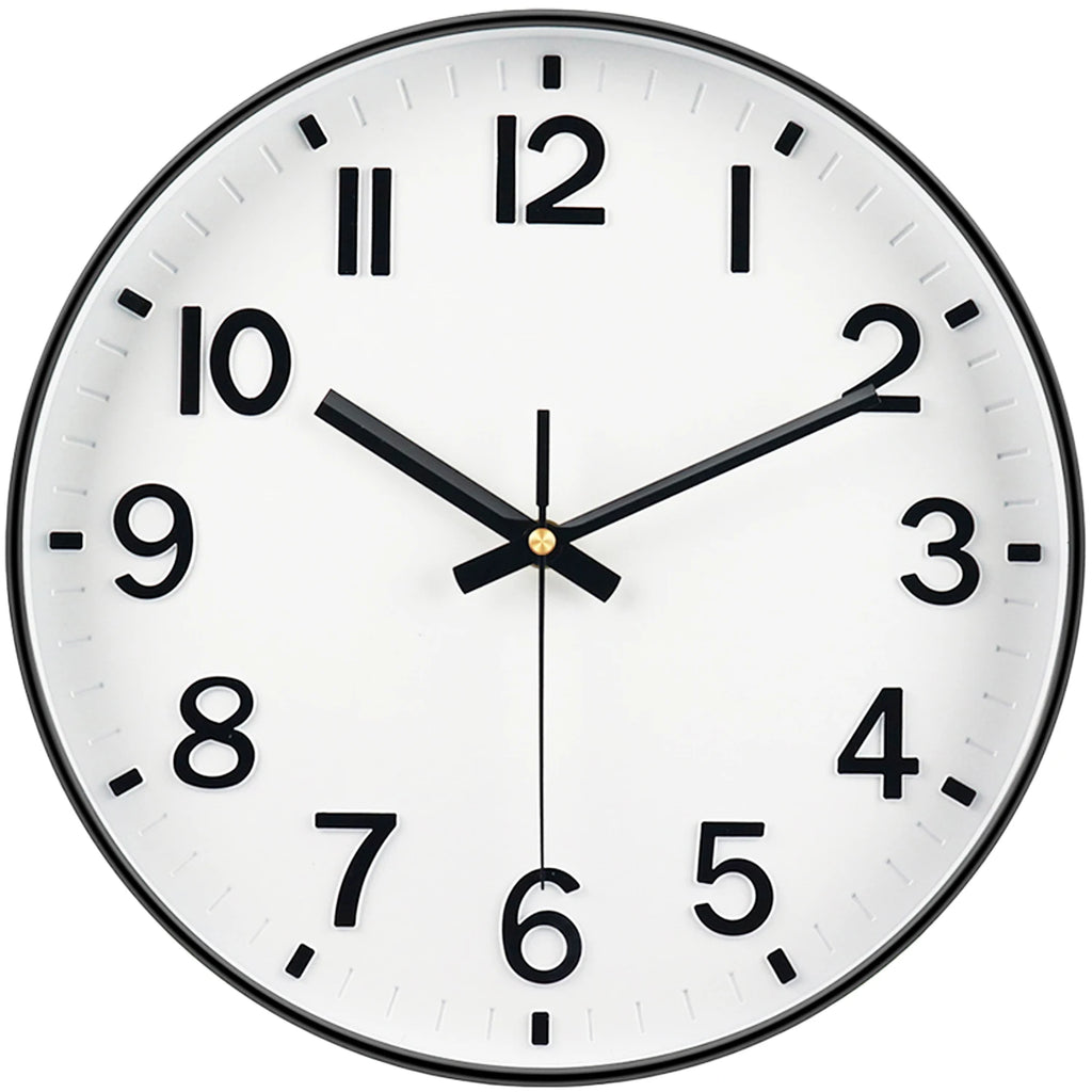 Horloge Mural Moderne Silencieuse Quartz 3D Analogique