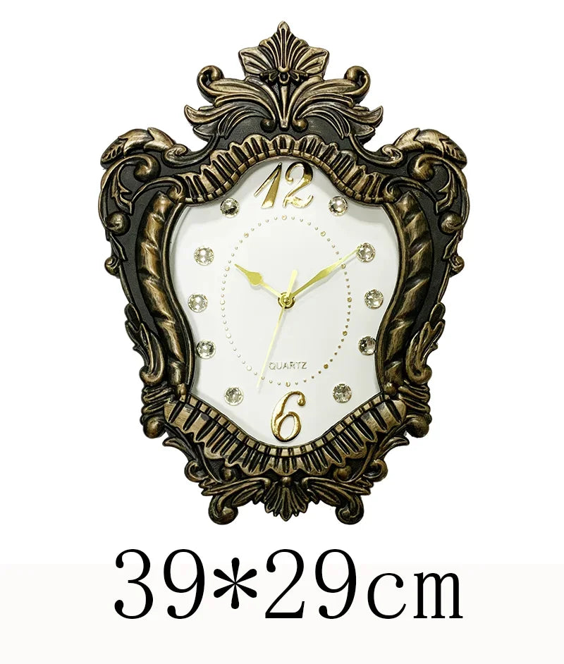 Horloge Mural Vintage Classique Chiffres Romains Élégante