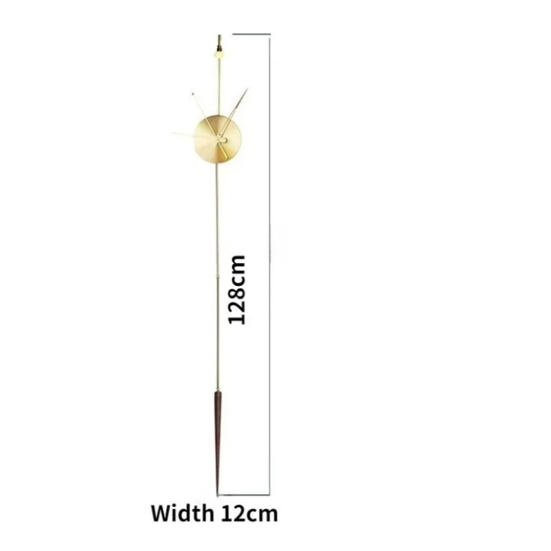 Horloge Murale Laiton Nordique Luxe Géante Salon Design