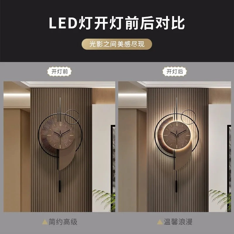 Horloge Murale Design Ciment Gris Moderne Décoration