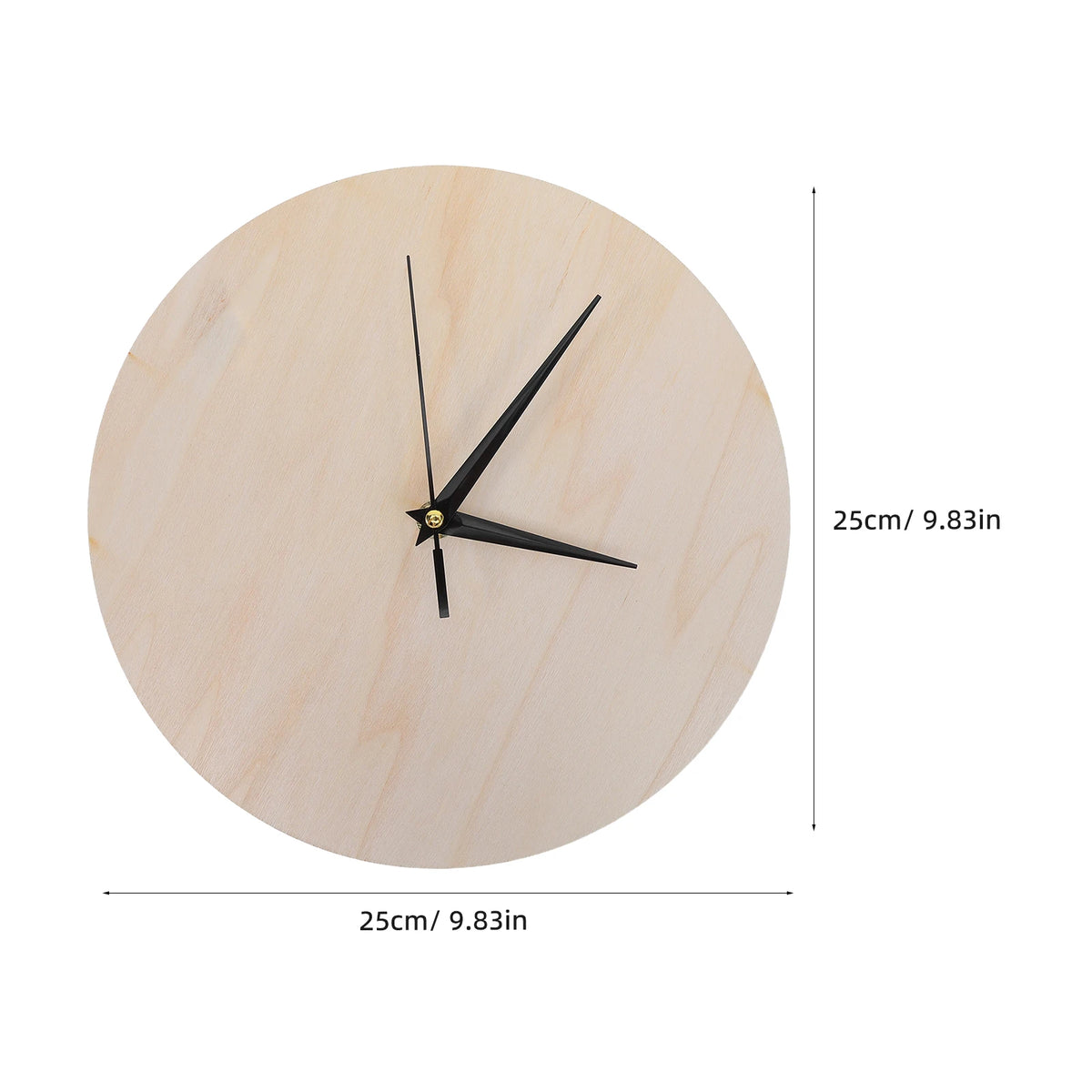Horloge Mural Bois DIY Rétro Minimaliste Décorative