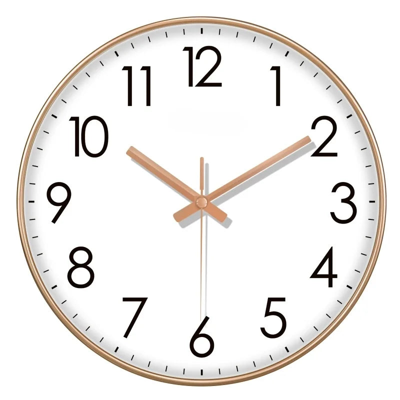 Horloge Murale Silencieuse Moderne Grands Chiffres Lisible