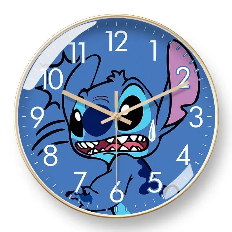 Horloge Murale Lilo & Stitch Dessin Animé Silencieuse Décoration