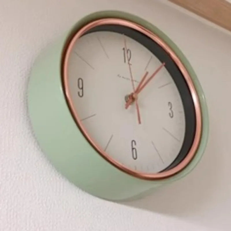 Horloge Mural Silencieuse Vintage Luxe Salon Chambre