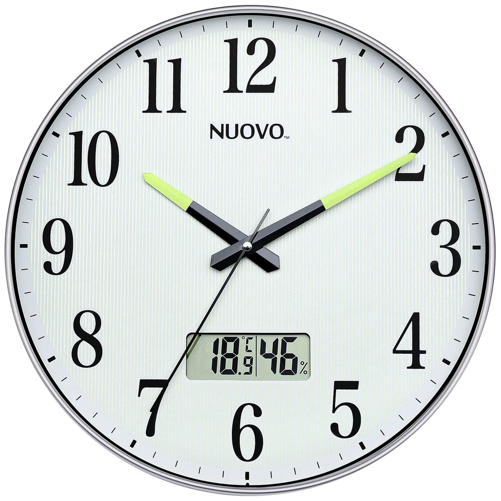 Horloge Mural Simple Lumineuse Calendrier Salon Moderne