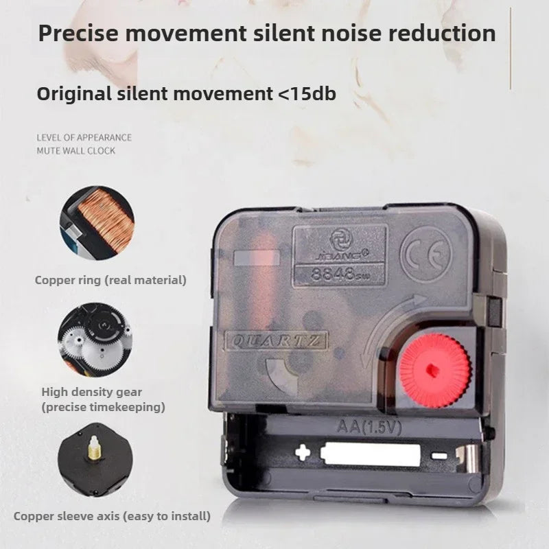 Horloge Murale Industrielle Rétro Luxe Engrenages Silencieuse