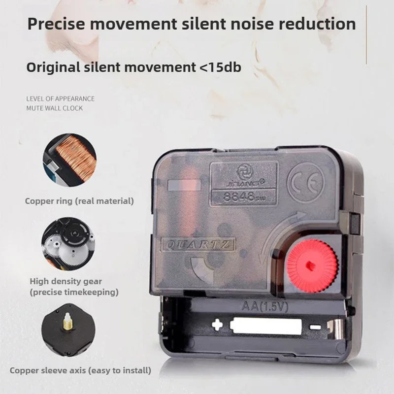 Horloge Mural Engrenage Industriel Rétro Silencieuse Décoration