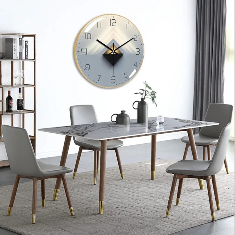 Horloge Murale Quartz Design Nordique Silencieuse Ultra-fine