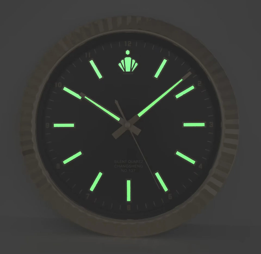 Horloge Mural Luxe Design Moderne Silencieuse Water Ghost