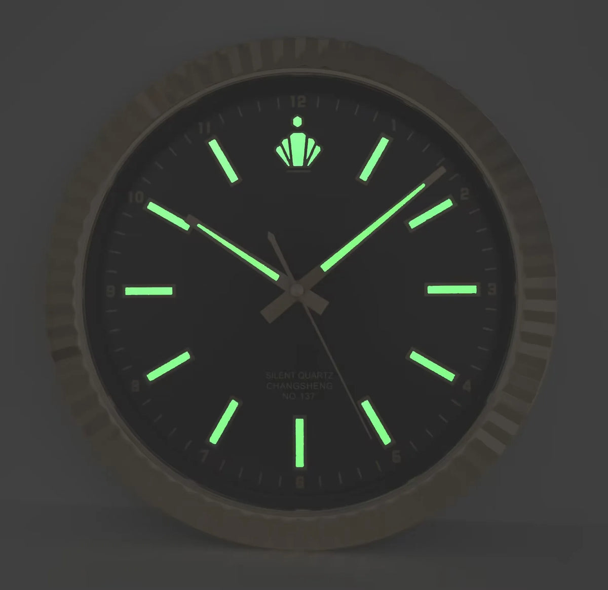 Horloge Mural Luxe Design Moderne Silencieuse Water Ghost