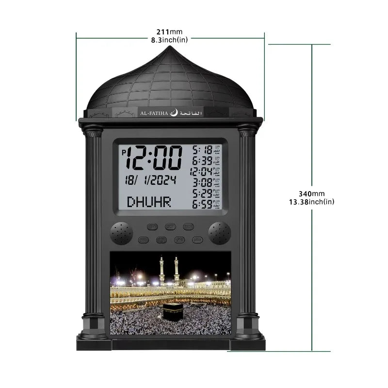 Horloge Mural Azan LED Digitale Prière Islamique Hijri