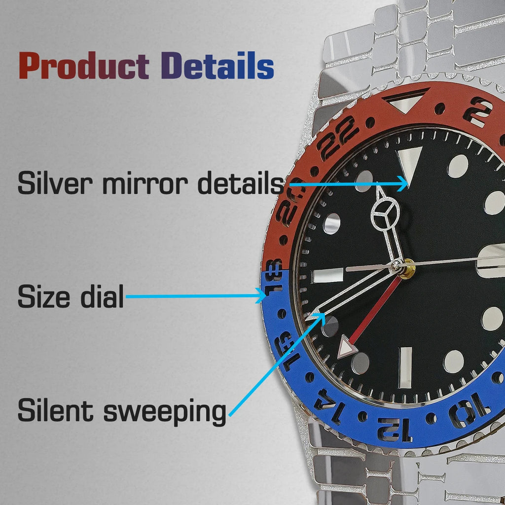 Horloge Murale Luxe Montre Silencieuse Design Moderne Grande