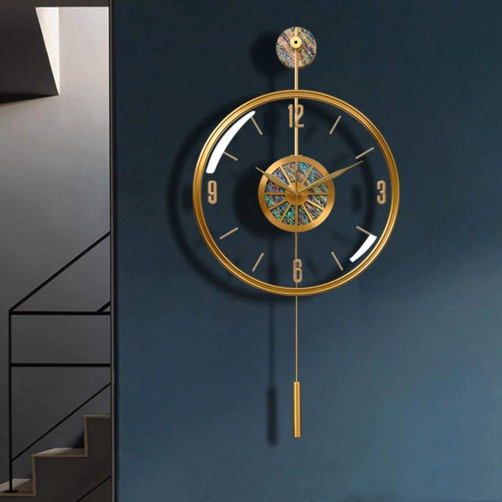 Horloge Mural Grande Luxe Pendule Silencieuse Nordique