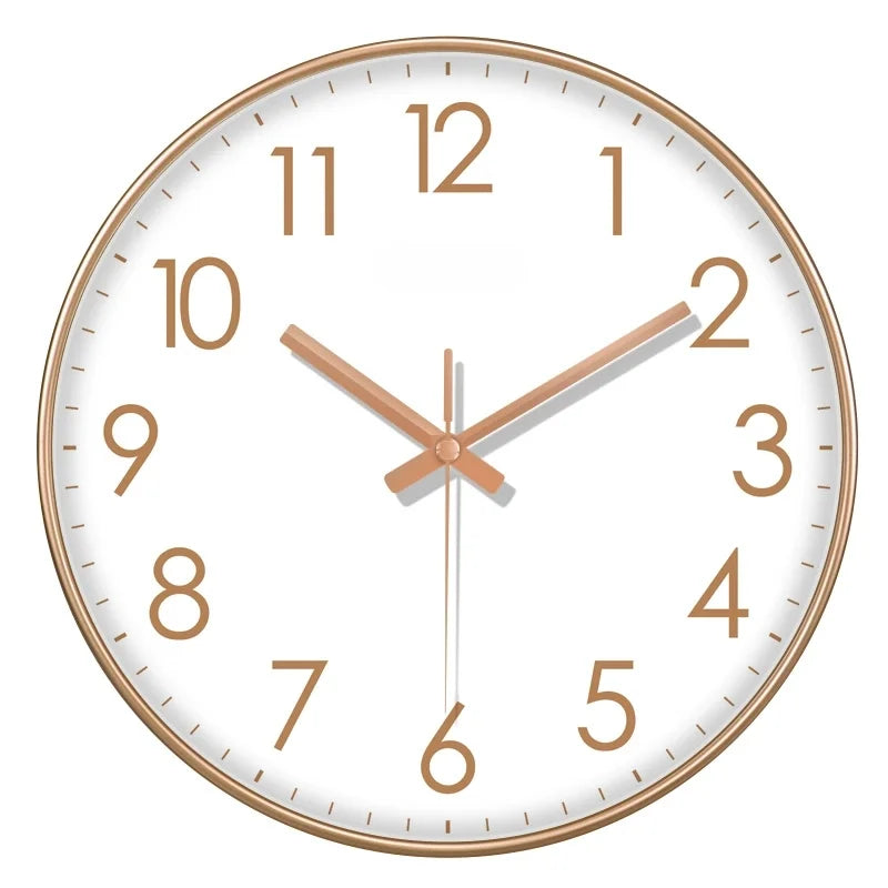 Horloge Mural Silencieuse Moderne Grands Chiffres Quartz