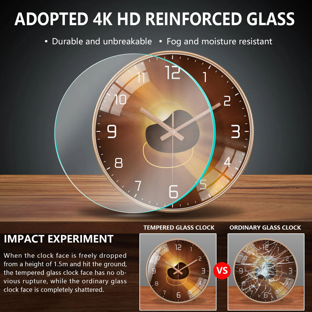 Horloge Murale Moderne Luxe Silencieuse Design Salon