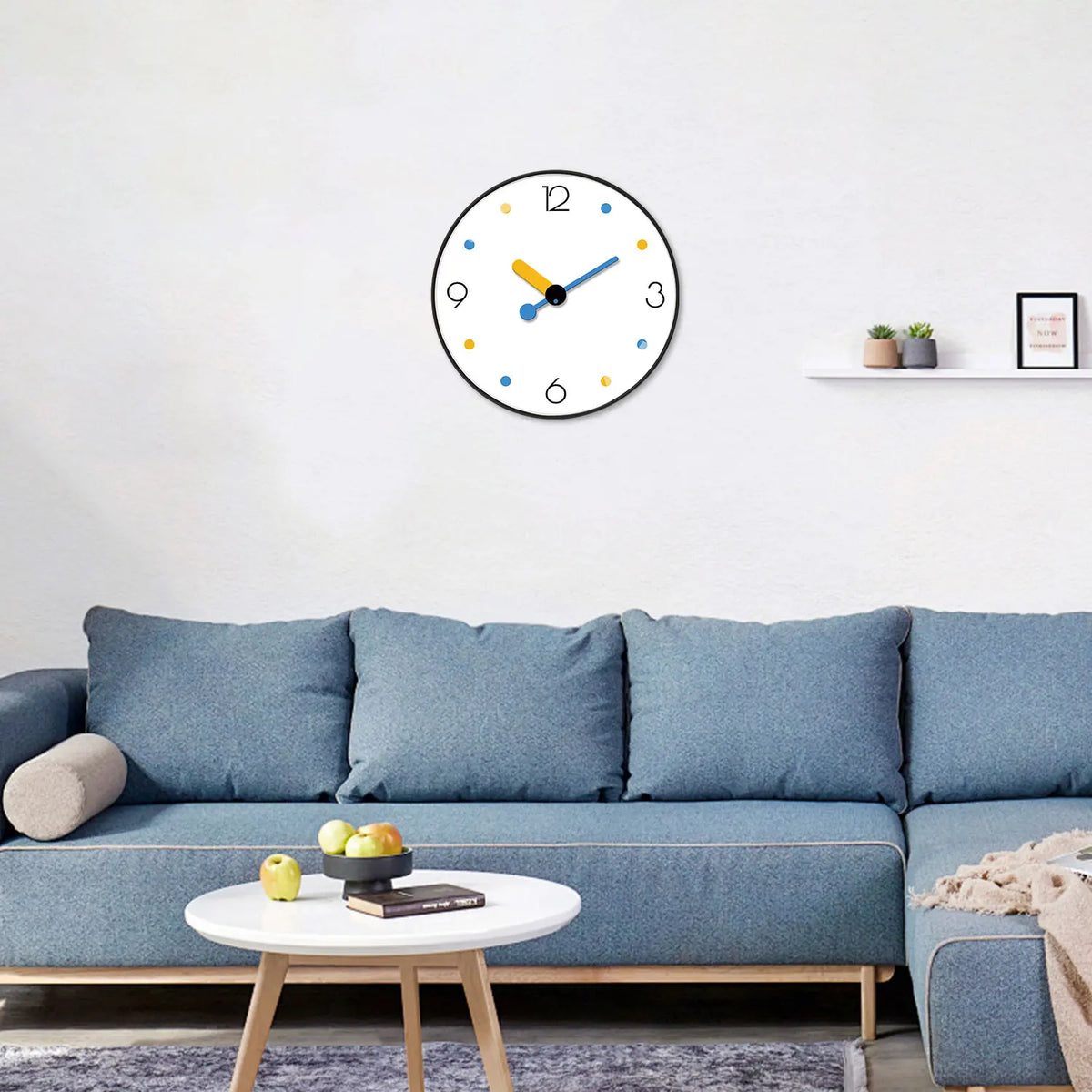 Horloge Murale Silencieuse Mignonne Colorée Salon Bureau