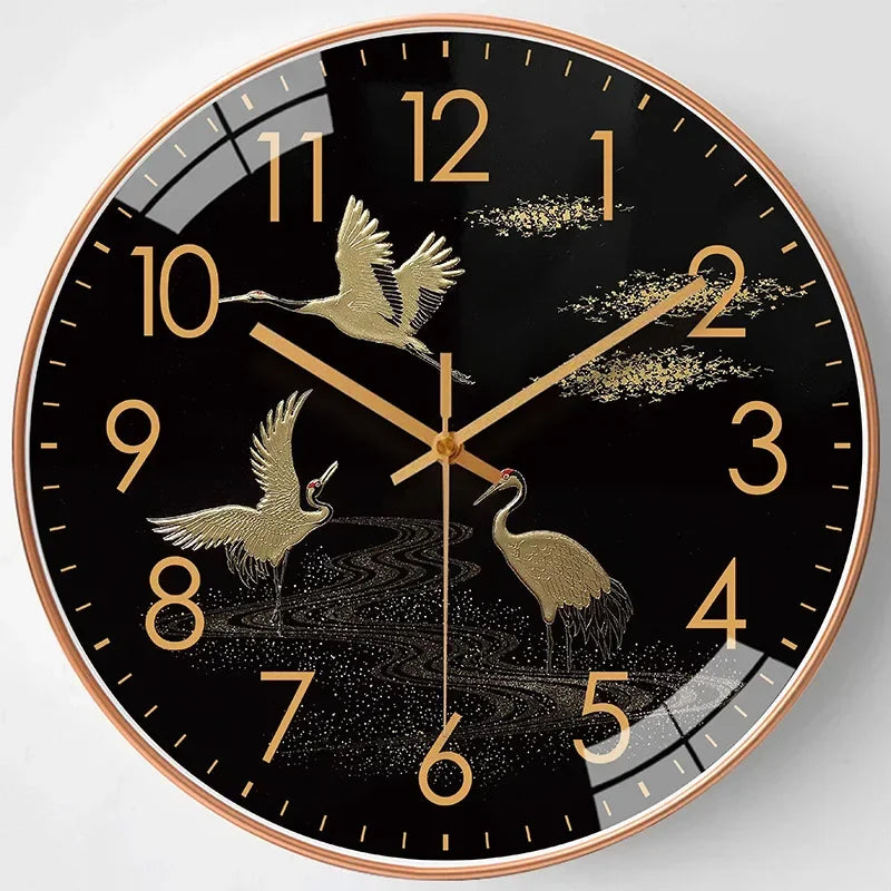 Horloge Mural Chat Mignon Lotus Nordique Silencieuse