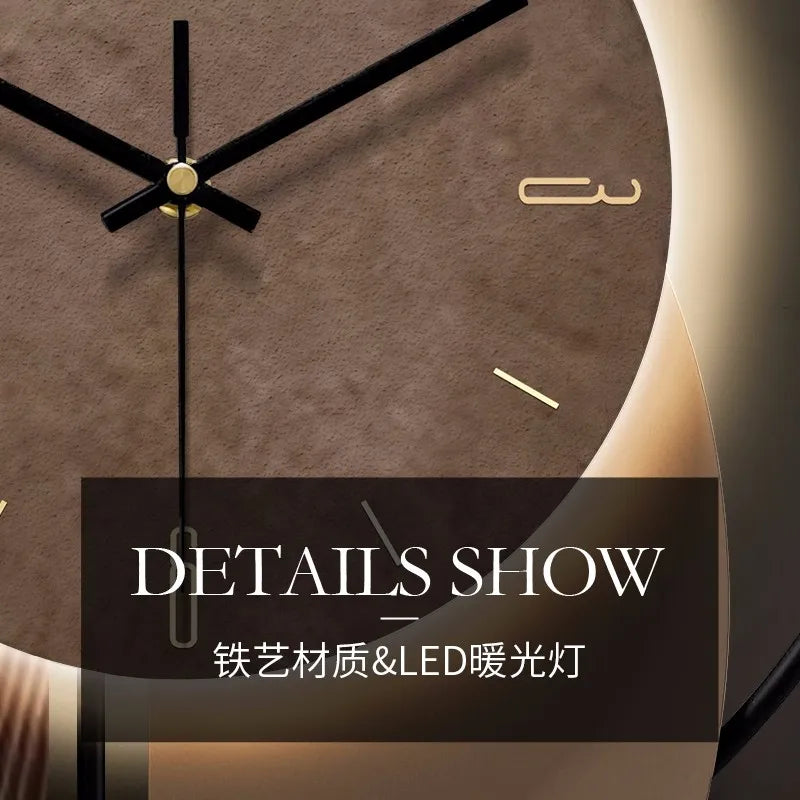 Horloge Murale Design Ciment Gris Moderne Décoration