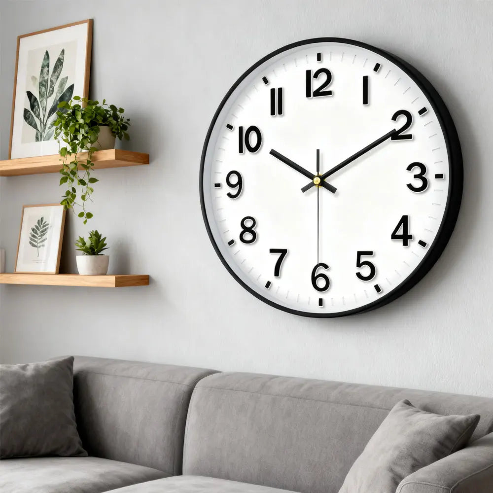 Horloge Mural Moderne Silencieuse Quartz Design 3D