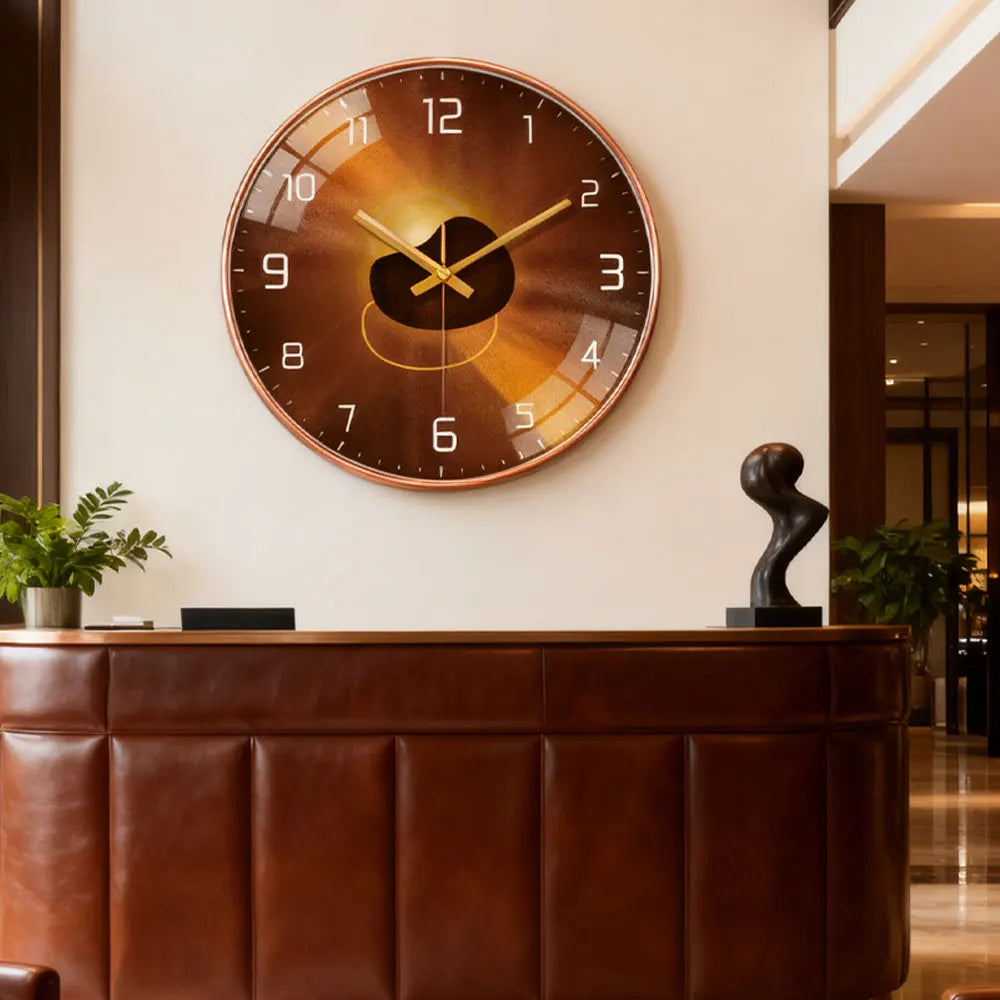 Horloge Murale Moderne Luxe Silencieuse Design Salon