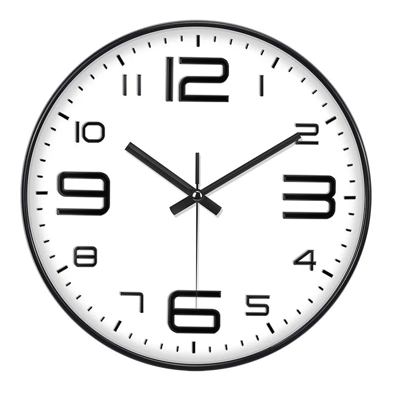 Horloge Mural Moderne Silencieuse Facile à Lire Salon